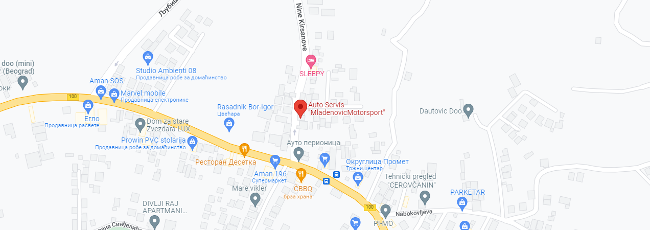 Lokacija Servisa MladenovicMotorsport